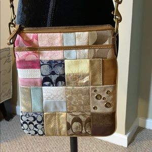 coach patchwork crossbody bolsa